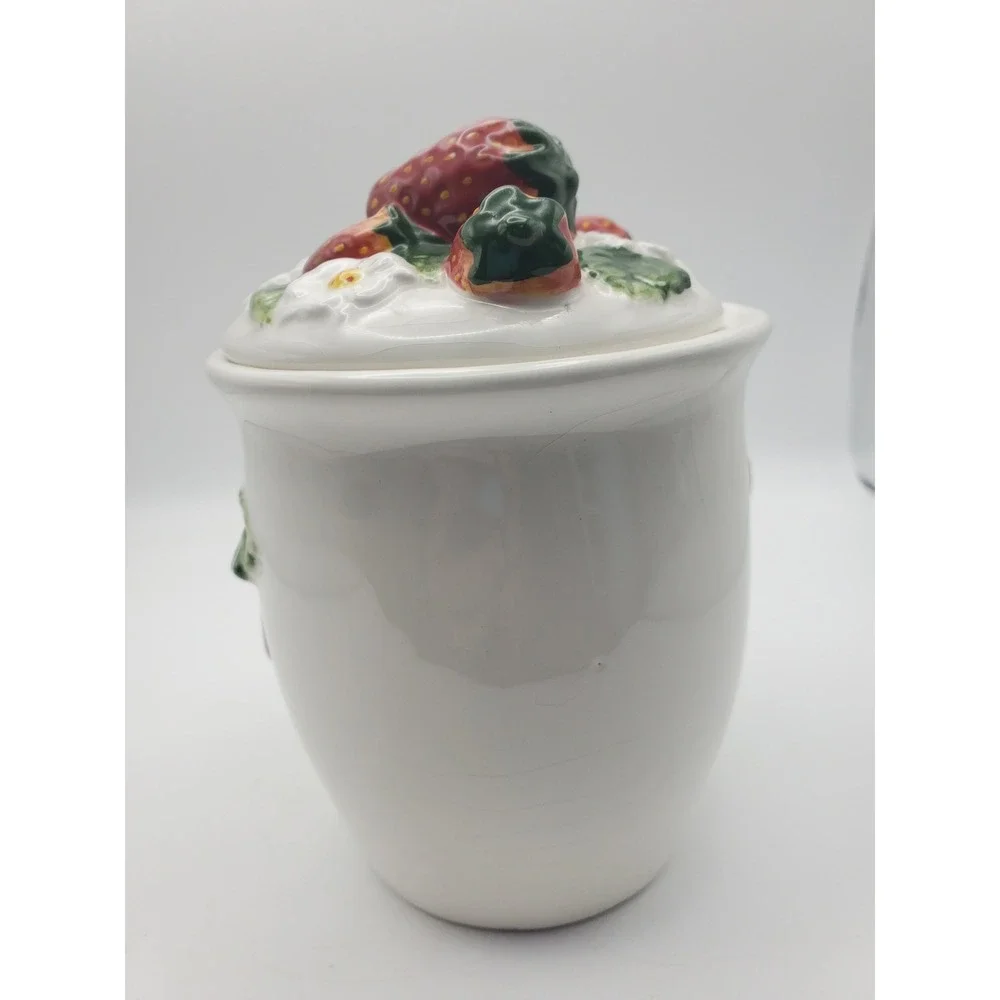 Vintage KK Ceramic Strawberry & Bee 